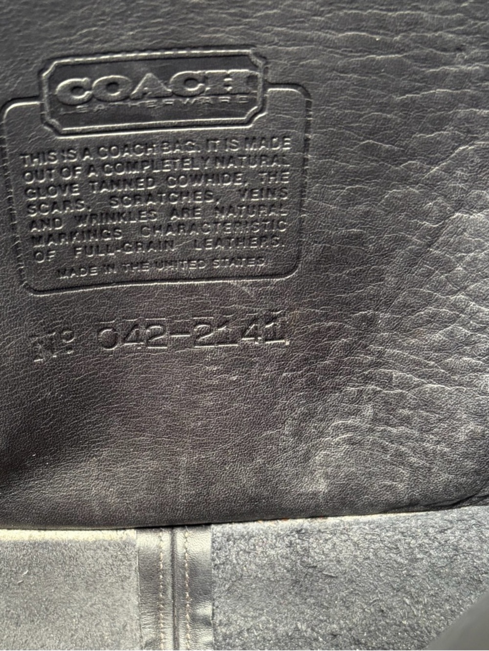 Vintage Black Coach City Bag - Picture 5 of 9